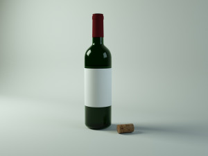 wine bottle 3D Model