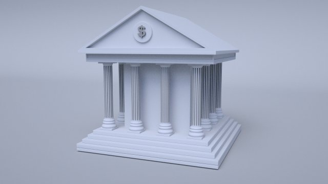 bank 3Dモデル .c4d .max .obj .3ds .fbx .stl .blend 