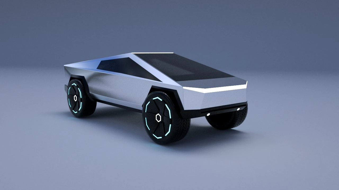 cybertruck 3D Model .c4d .max .obj .3ds .fbx .stl .blend 