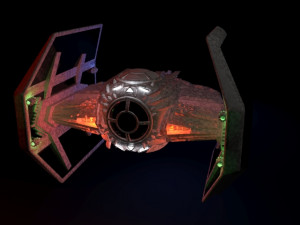 imperial star fighter 3D 모델