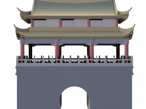 chinese temple ying xi men 3D Model