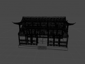 chinese temple wen yuange ko 3D Model