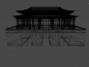 chinese temple shen wu men 3D Model