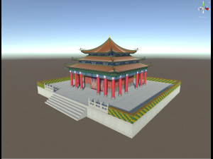 chinese temple wan chyn ting 3D Model