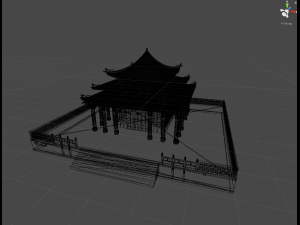 chinese temple wan chyn ting 3D Model