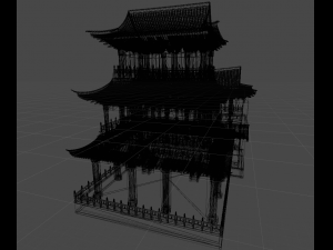 chinese temple chang yin ko Model 3D