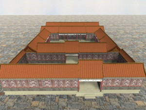 chinese temple si he yuan 3D Model