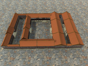 chinese temple si he yuan 3D 模型