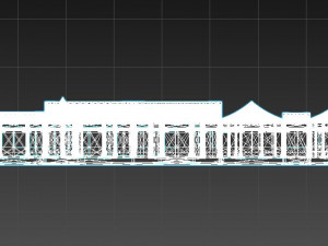 chinese temple si he yuan 3D 模型