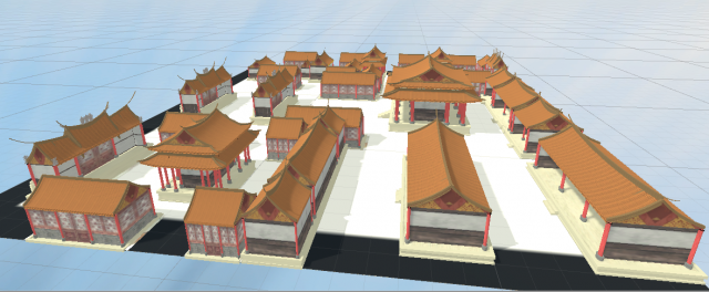 chinese temple zhang hua kon miao 3D 모델 .c4d .max .obj .3ds .fbx .stl .blend 