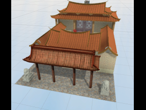 chinese temple fu an gong 3D Model
