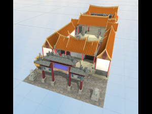 chinese temple peng hu tian hou gong 3D Model
