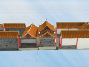 chinese temple peng hu tian hou gong Modello 3D