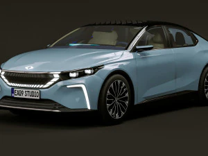TOGG Concept Sedan 2024 3D Model