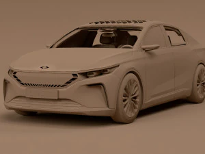 TOGG Concept Sedan 2024 3D Model