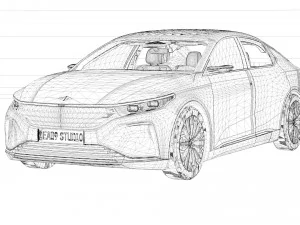TOGG Concept Sedan 2024 3D Model