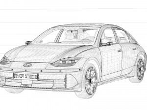 2023 Hyundai Ioniq 6 3D Model