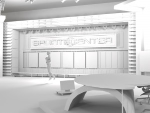 ESPN sportcenter studio 3D 모델