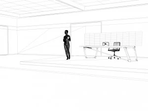 Estudio de noticias Modelo 3D