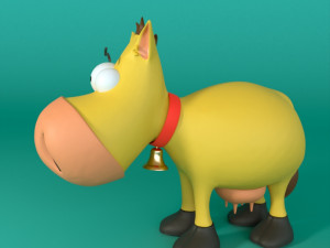 Cartoon Cow 3D Model