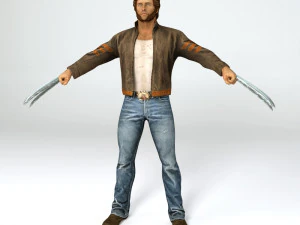 एक्स-मेन लोगन वूल्वरिन 3D मॉडल