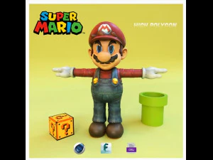 Super Mario 3D Model