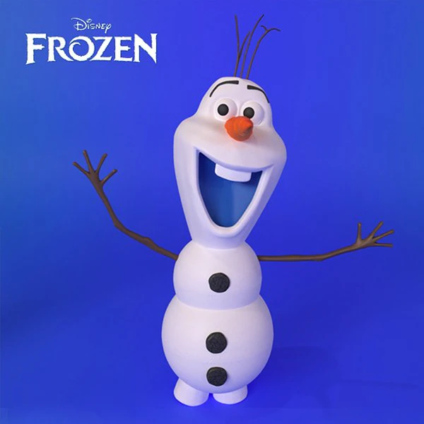 Frozen Olaf 3D Model .c4d .max .obj .3ds .fbx .stl .blend