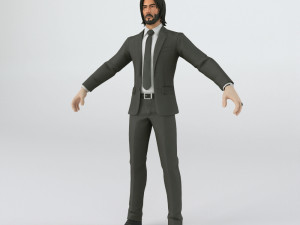 John Wick 3D Modell