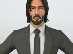 John Wick 3D Modell