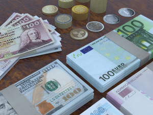 Multi Currency 3D Model