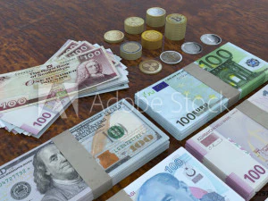 Multi Currency 3D Model