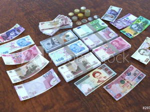 Multi Currency 3D Model
