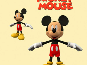 Mickey Mouse 3D 3D Model
