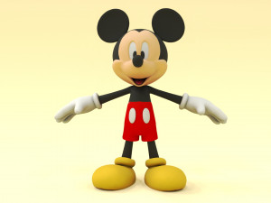 Mickey Mouse 3D 3D मॉडल