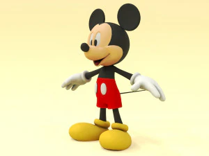 Mickey Mouse 3D 3D Model