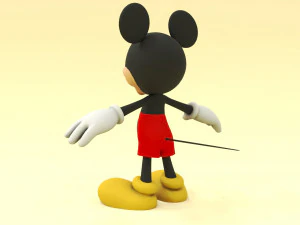 Mickey Mouse 3D 3D Model