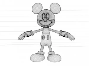 Mickey Mouse 3D 3D Model