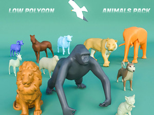 Lowpoly Animals 3D Model