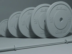 Set bilancieri olimpici Eleiko Modello 3D