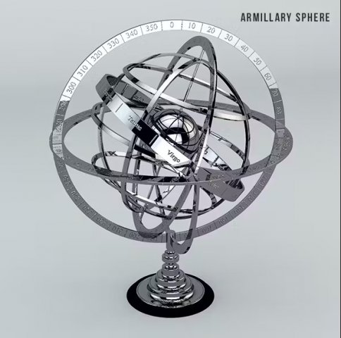 Armillary sphere 3D Model .c4d .max .obj .3ds .fbx .stl .blend 