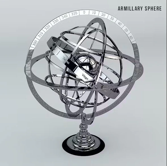 Armillary sphere 3D Model .c4d .max .obj .3ds .fbx .stl .blend 