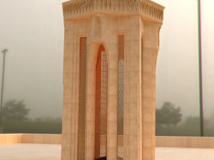 Shahidlar Monument 3D 3D 模型