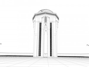 Shahidlar Monument 3D 3D Model