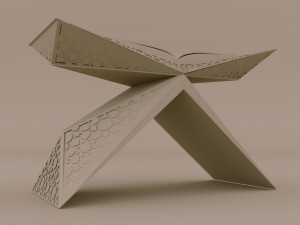 Qurani Kareem Book Elegance Rahle 3Dモデル