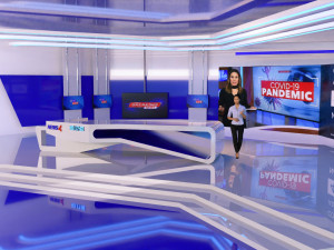 News Studio Tv Model 3D