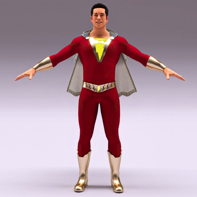 SHAZAM 3D Modelo 3D .c4d .max .obj .3ds .fbx .stl .blend 