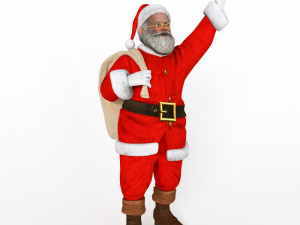Santa Claus Ho Ho Ho 3D Model
