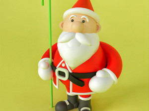 Cartoon Santa Claus 3Dモデル