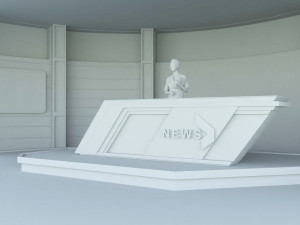 NEWS 24 STUDIO 3Dモデル