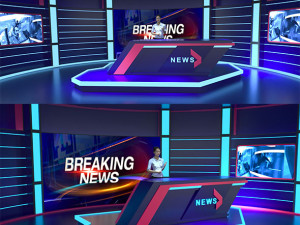 NEWS 24 STUDIO 3Dモデル